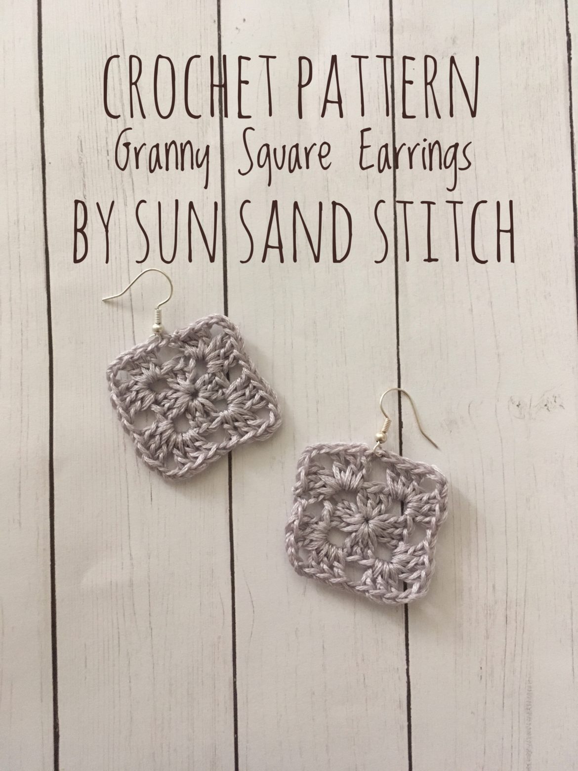 Pattern: Granny Square Earrings - Sun Sand Stitch